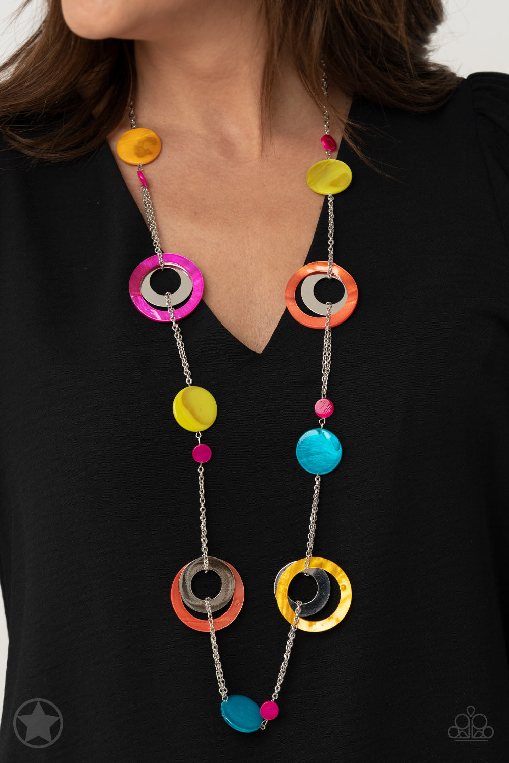 Kaleidoscopically Captivating Best Seller Paparazzi Accessories Necklace with Earrings