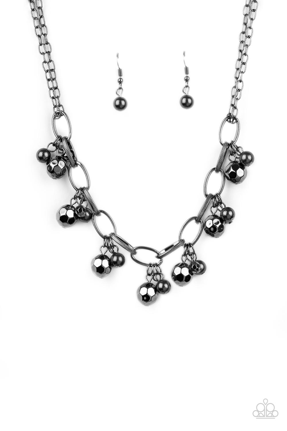 Malibu Movement Paparazzi Accessories Necklace with Earrings Black