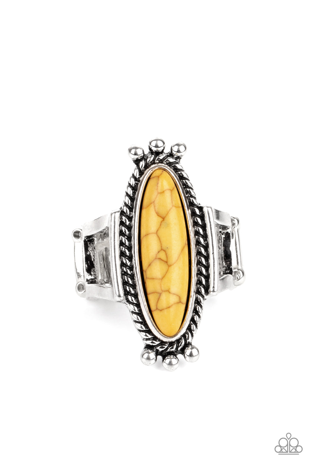 Sahara Escape Paparazzi Accessories Ring Yellow