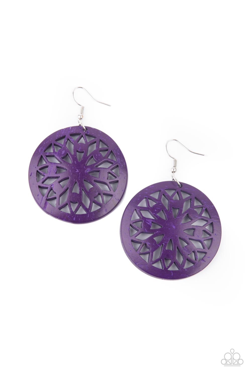 Ocean Canopy Paparazzi Accessories Earrings Purple