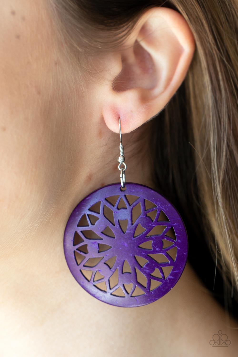 Ocean Canopy Paparazzi Accessories Earrings Purple