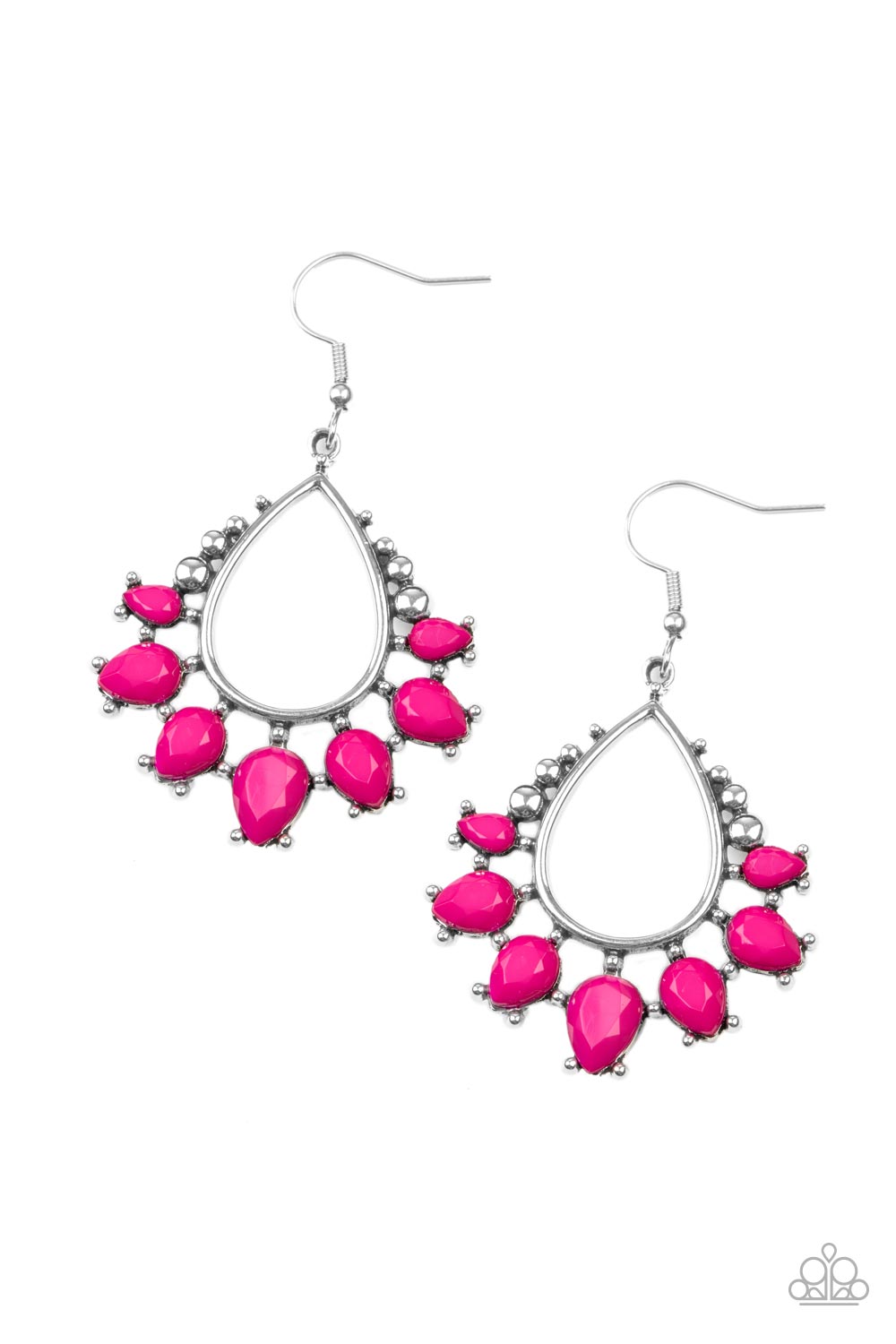 Flamboyant Ferocity Paparazzi Accessories  Earrings - Pink