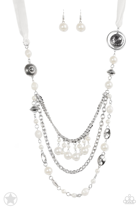 Best Seller!! All The Trimmings Ivory Necklace with Earrings