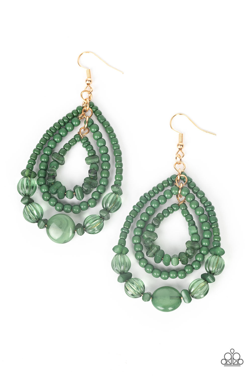 Prana Party Paparazzi Accessories Earrings -Green