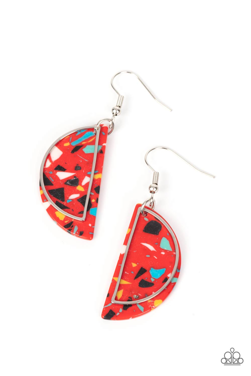 Flashdance Fashionista Paparazzi Accessories Earrings Red