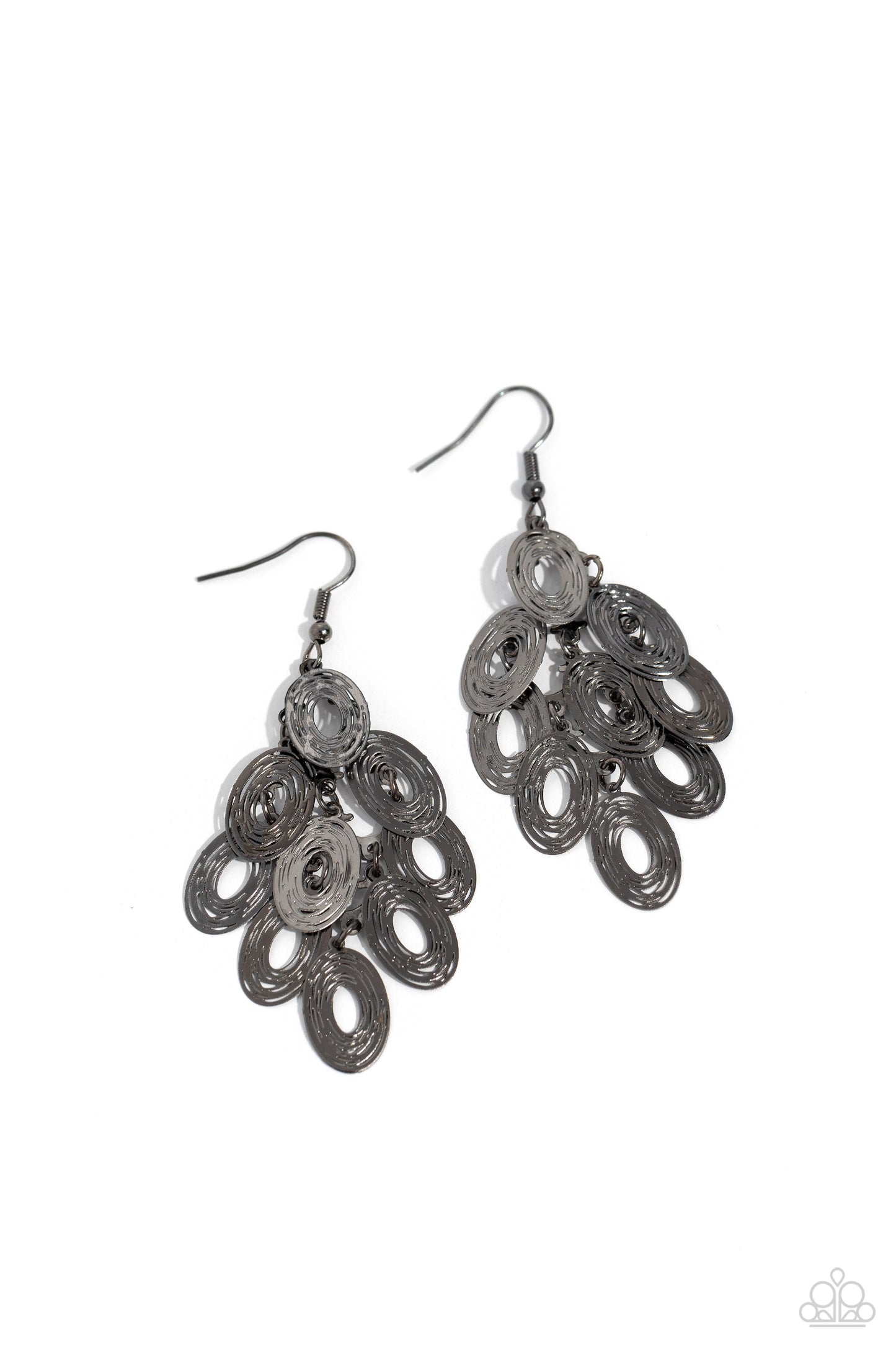 Thrift Shop Twinkle Paparazzi Accessories Earrings Black