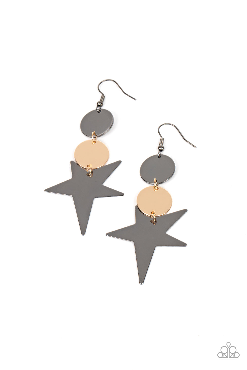 Star Bizarre Paparazzi Accessories Earrings -Multi