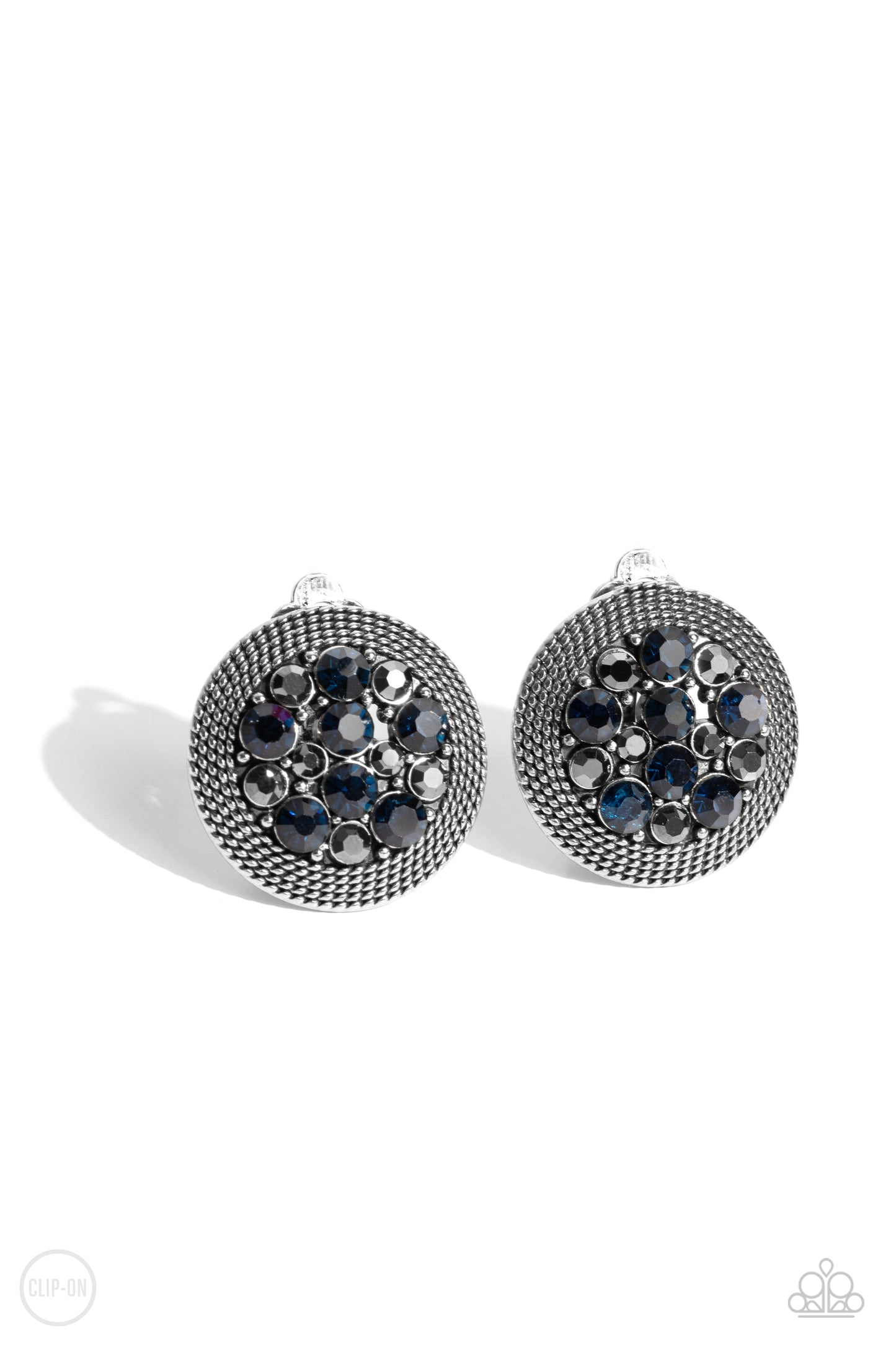 Stellar Status Paparazzi Accessories Clip on Earrings Blue