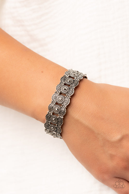 Rapturous Romance Paparazzi Accessories Bracelet Silver