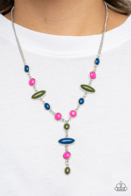 Authentically Adventurous Paparazzi Accessories Necklace with Earrings Multi