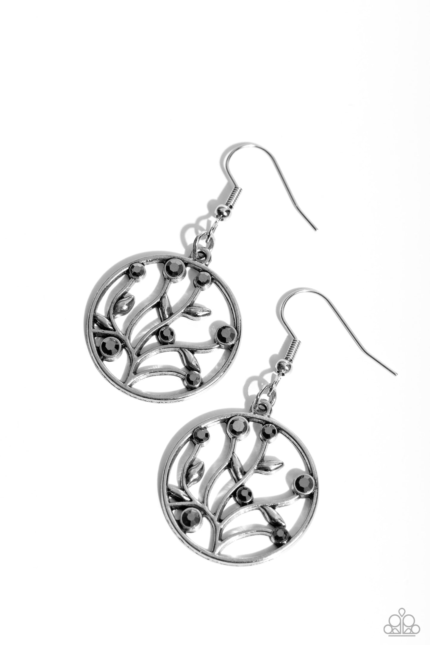 Bedazzlingly Branching Paparazzi Accessories Earrings Silver