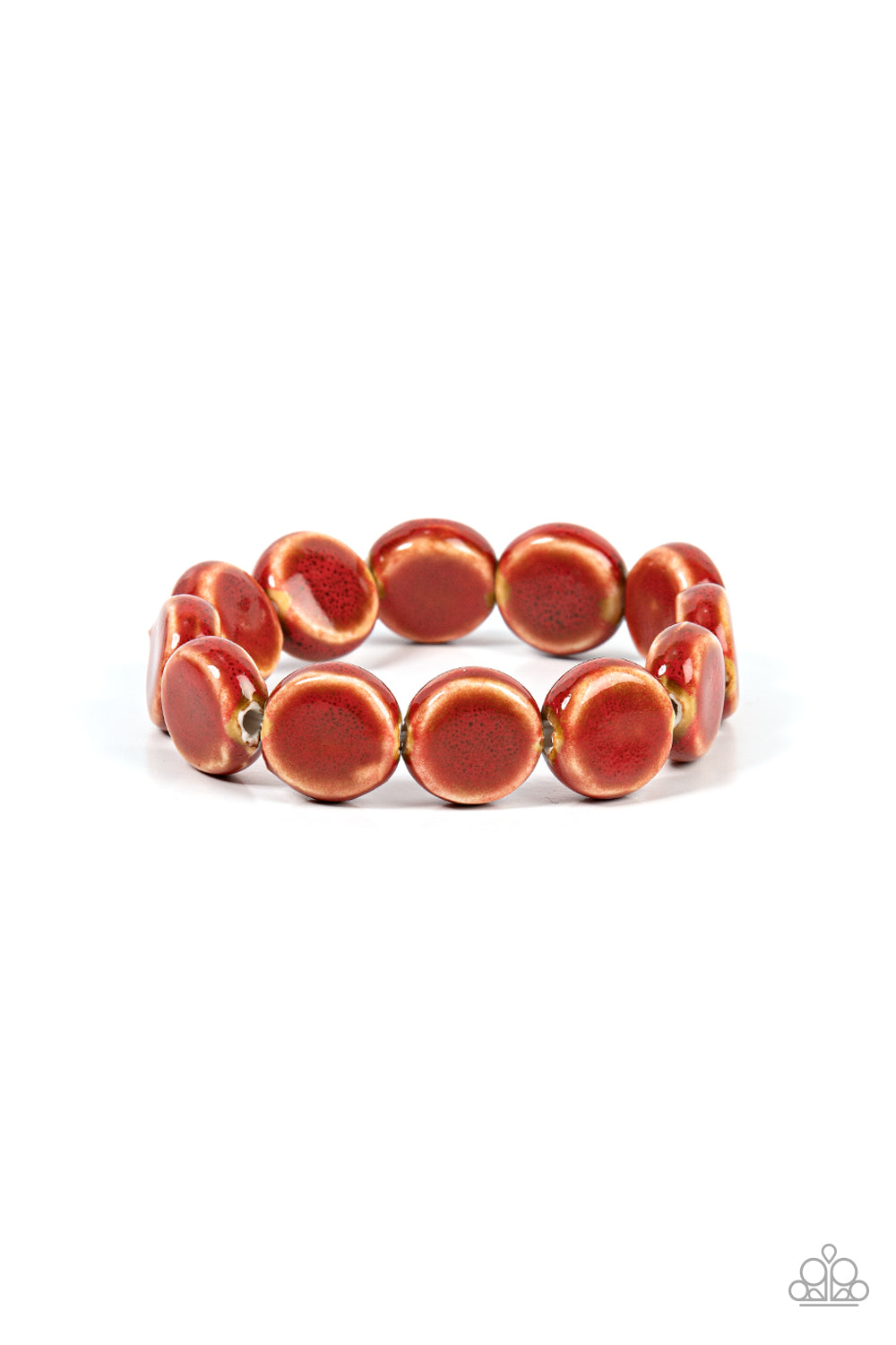 Earthy Entrada Paparazzi Accessories Bracelet Red