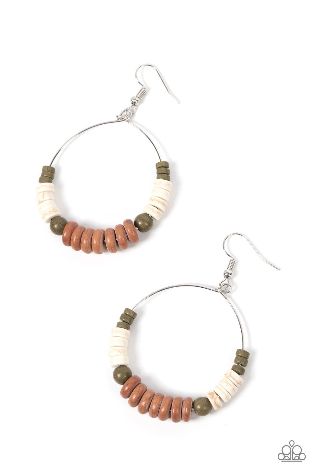 Earthy Esteem Paparazzi Accessories Earrings Brown