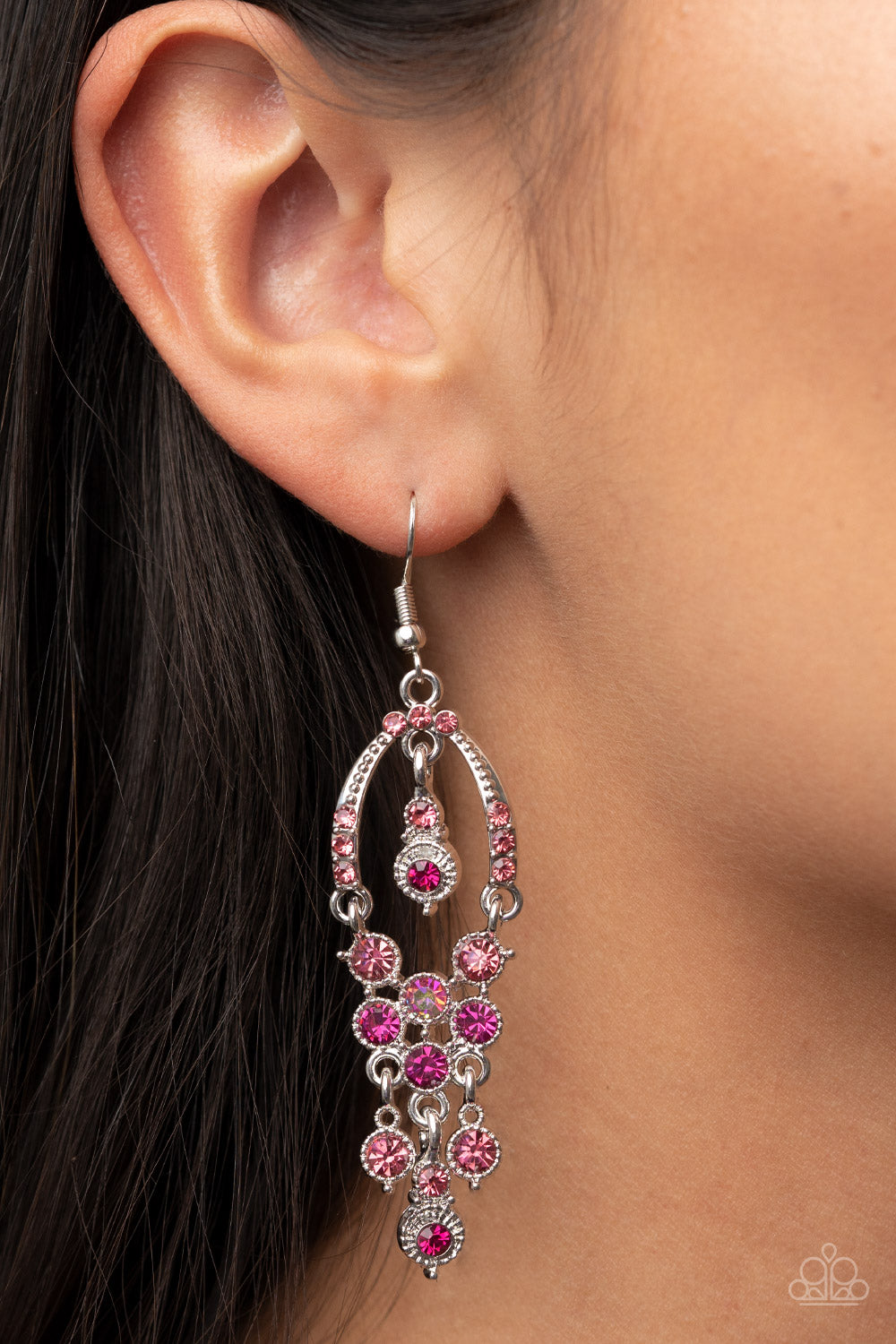 Sophisticated Starlet Paparazzi Accessories Earrings Pink