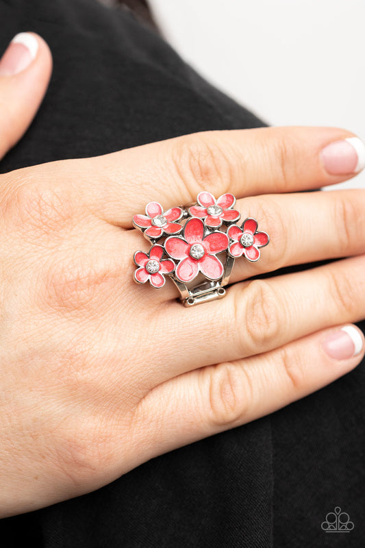 Boastful Blooms Paparazzi Accessories Ring - Red