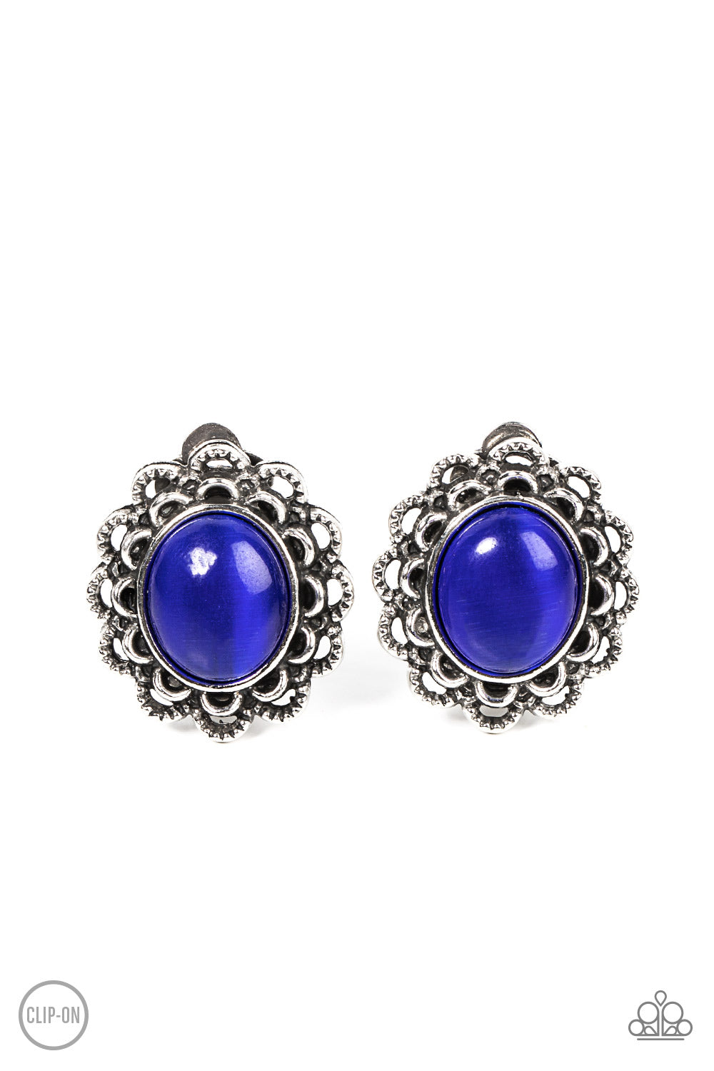 Garden Gazebo Paparazzi Accessories Clip On Earrings - Blue