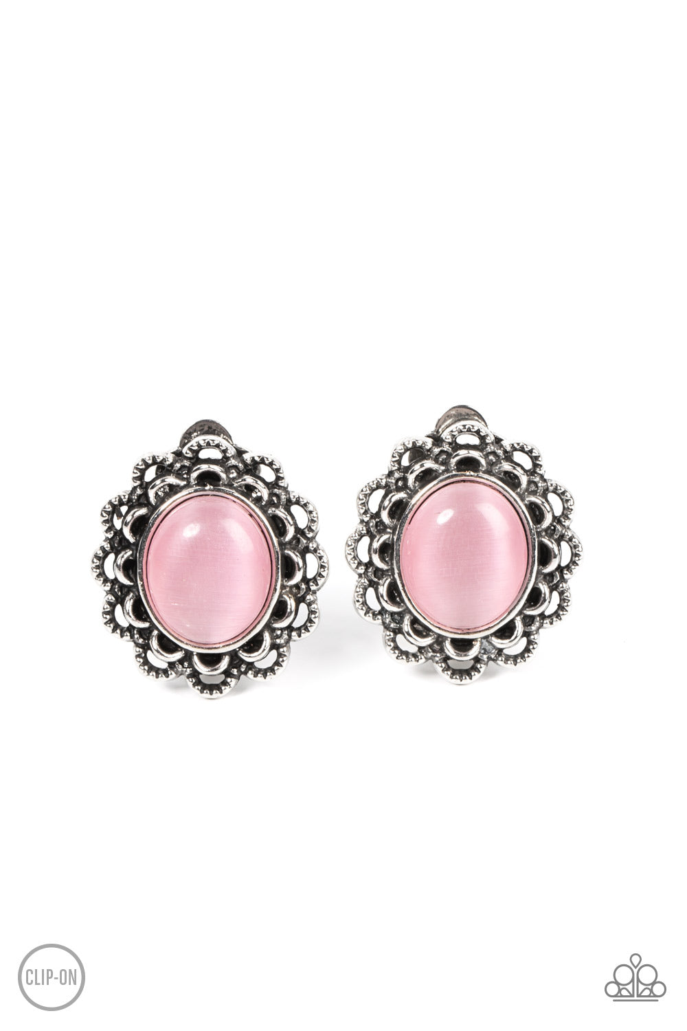 Garden Gazebo Paparazzi Accessories Clip on Earrings - Pink