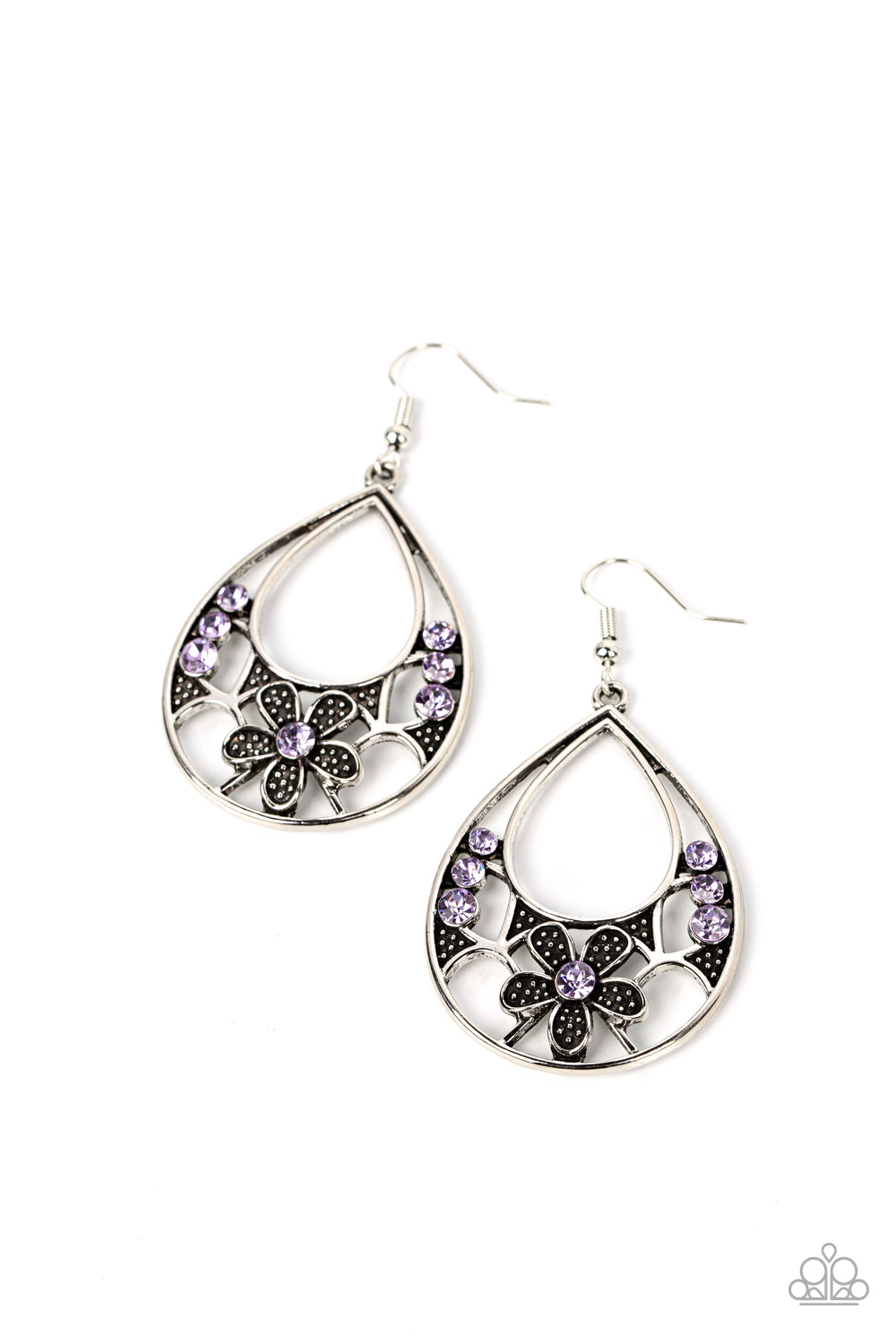 Meadow Marvel Paparazzi Accessories Earrings Purple