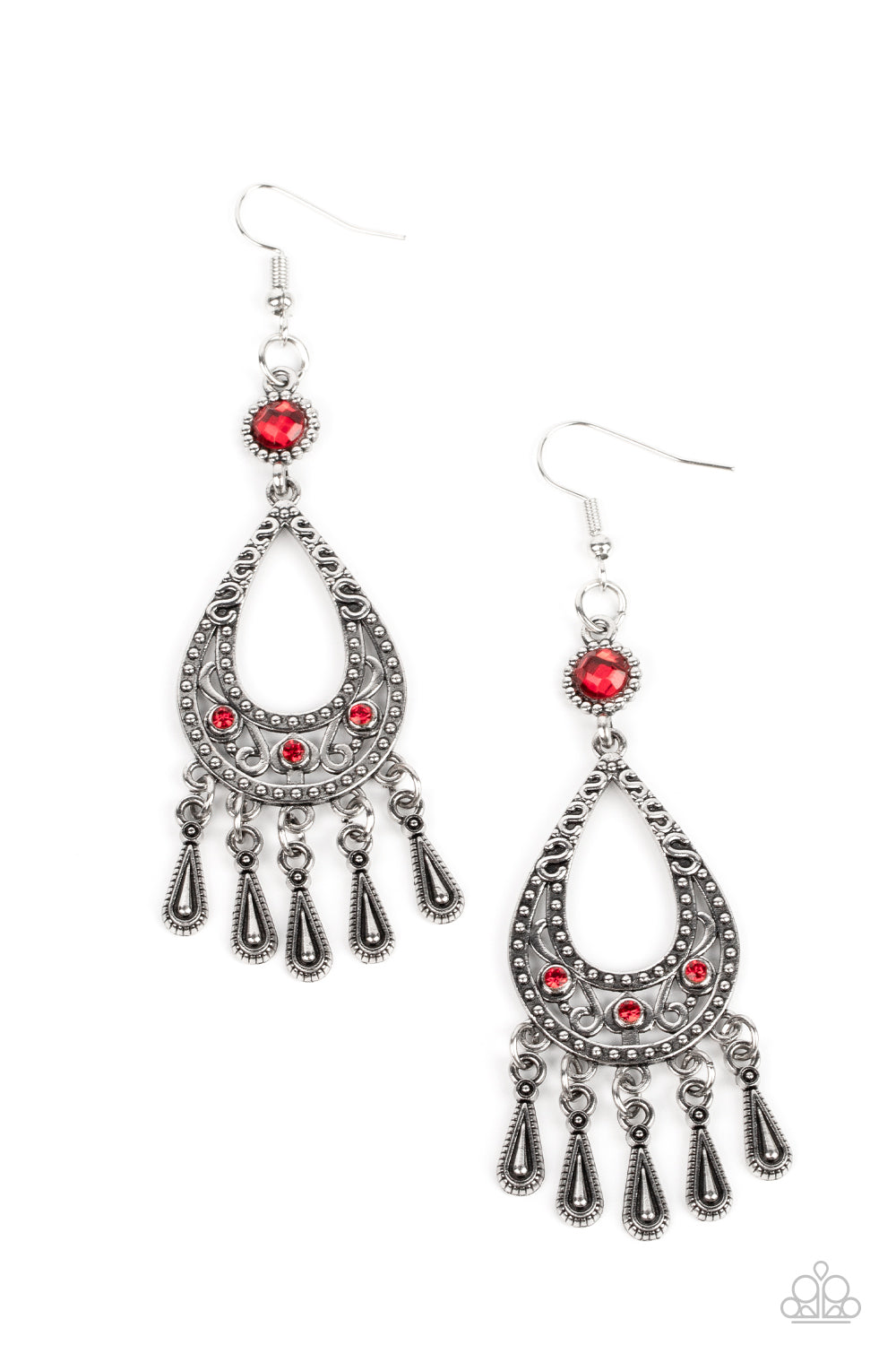 Viva la DIVA Paparazzi Accessories Earrings Red