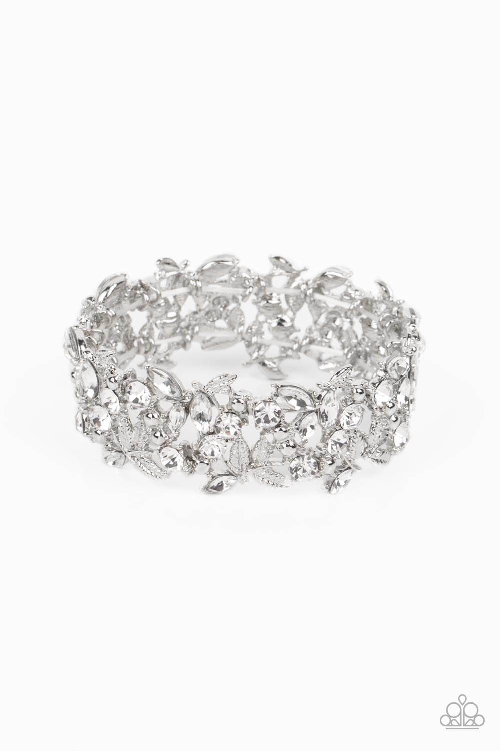 Feathered Finesse Paparazzi Accessories Bracelet White