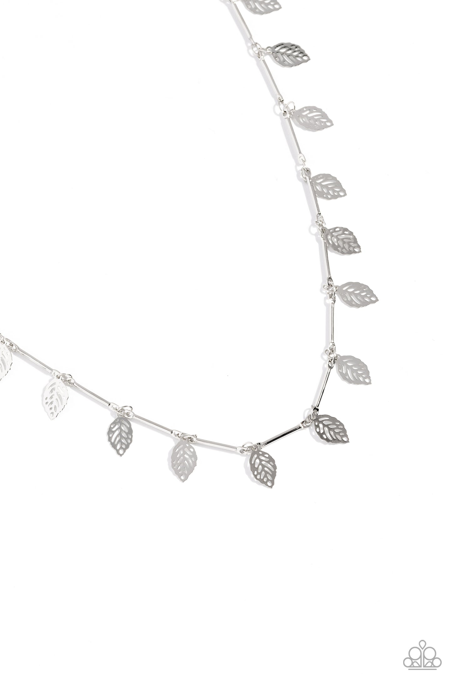 LEAF a Light On Paparazzi Accessories Necklace with Earrings - Silver