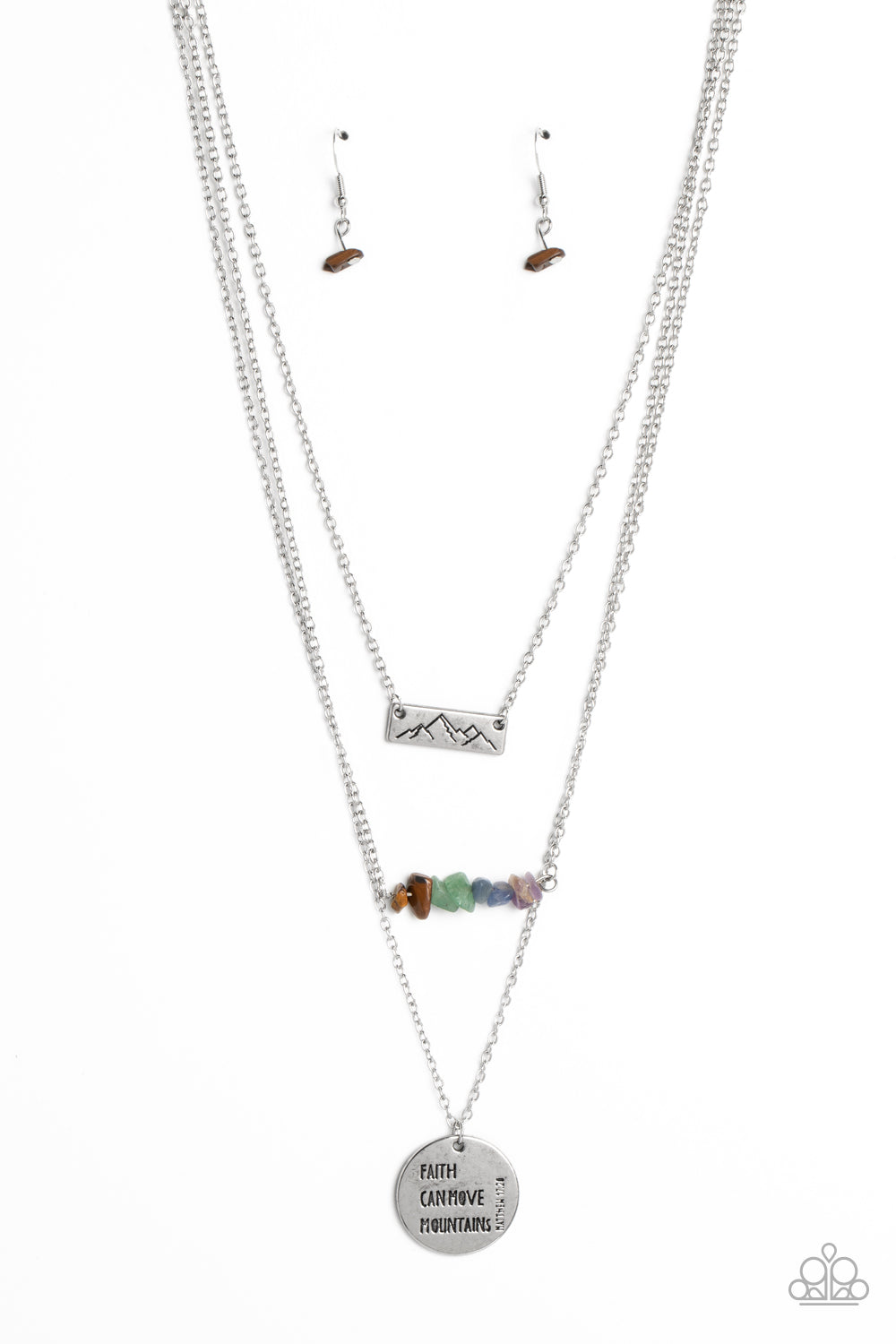 Miracle Mountains Paparazzi Accessories Necklace with Earrings Multi