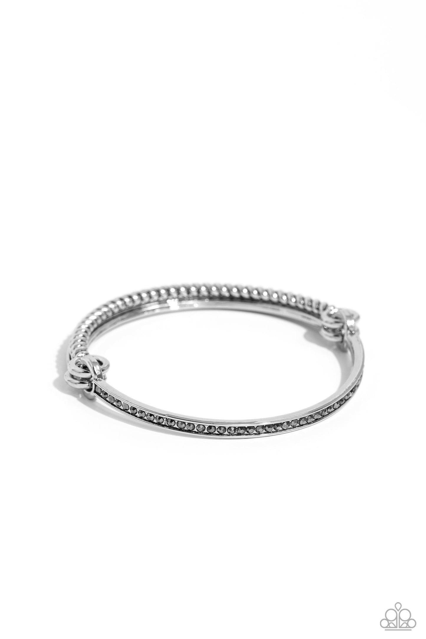 Thrilling Texture Paparazzi Accessories Bracelet Silver