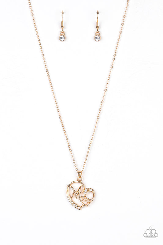 Mom Moment Paparazzi Accessories Necklace with Earrings