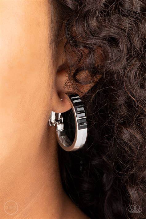 Ready, Steady, GLOW Paparazzi Accessories Hoop Clip On Earrings