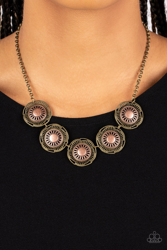 Desert Decor Paparazzi Accessories Necklace with Earrings