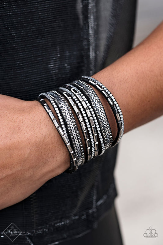 A Wait and Sequin Attitude Paparazzi Accessories Bracelet