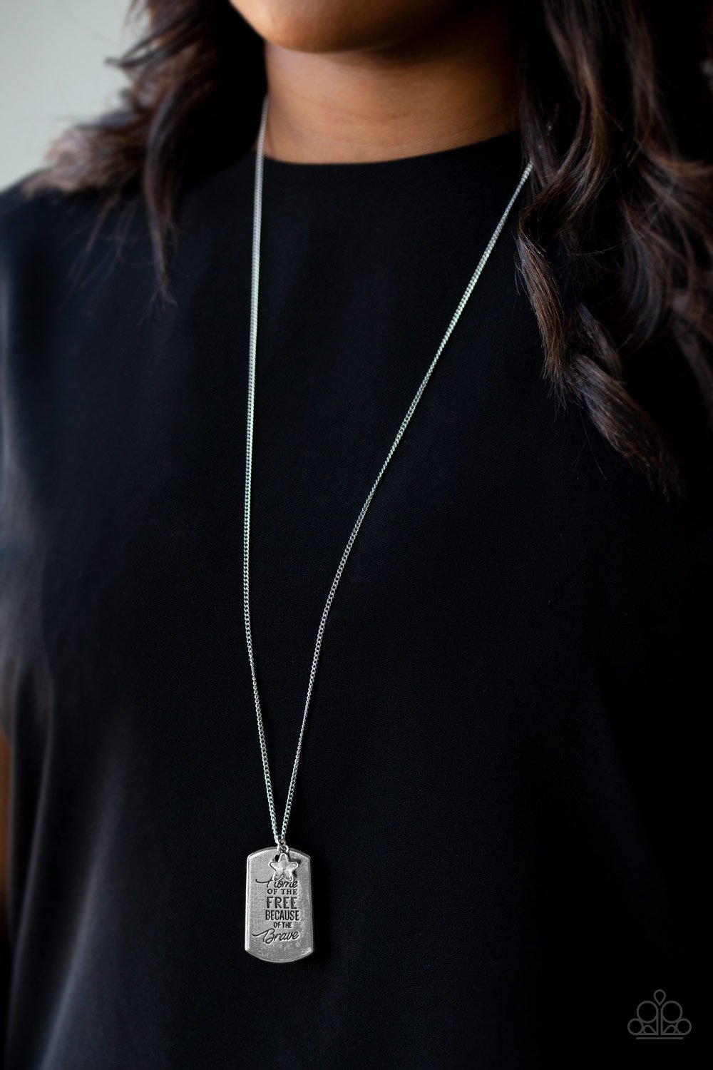 Home of the Free Paparazzi Accessories Necklace with Earrings