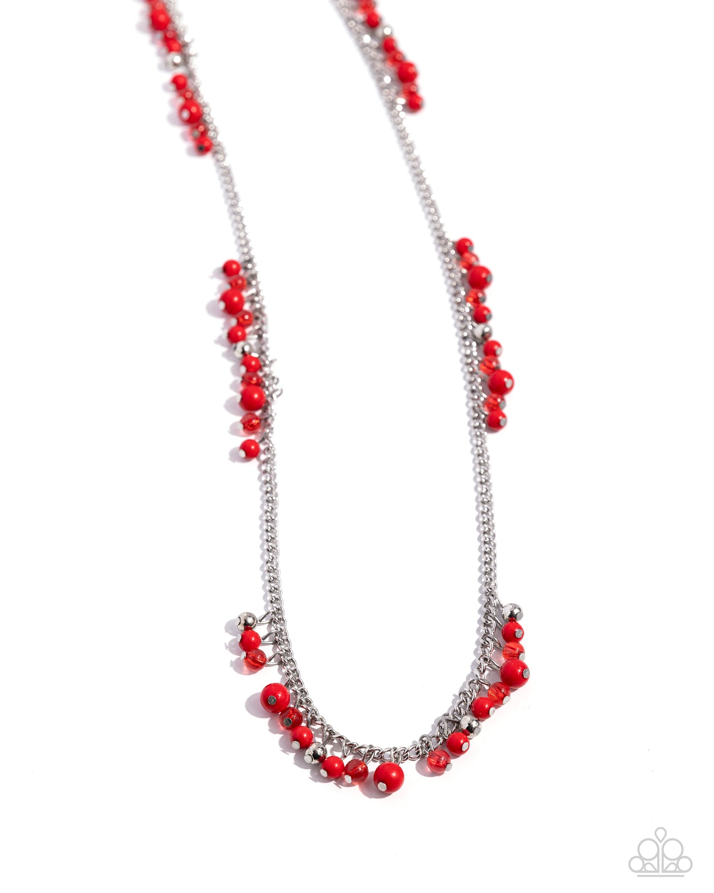 Miami Mojito Paparazzi Accessories Necklace with Earrings Red