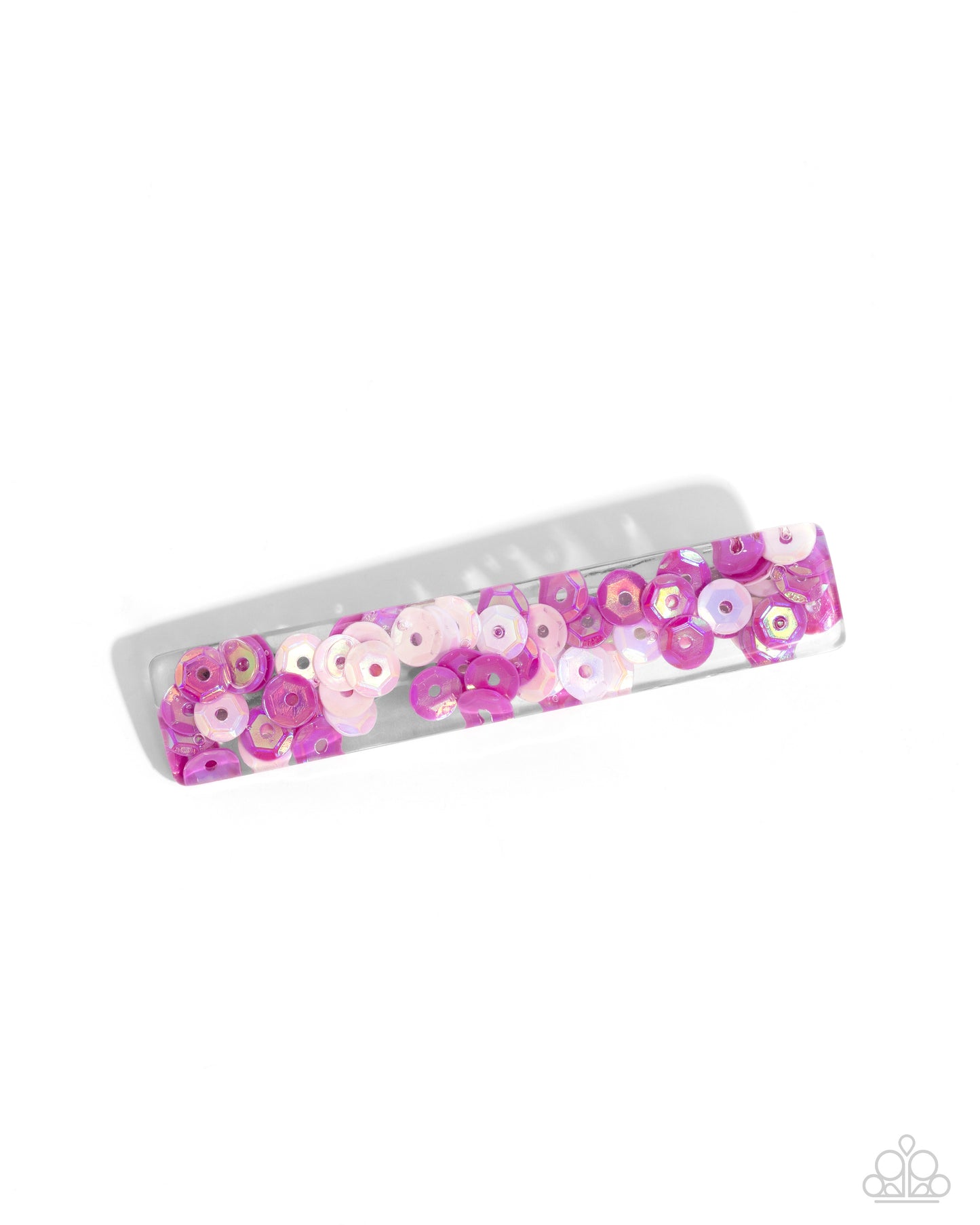 Sequin Shimmer Paparazzi Accessories Hair Clip - Pink