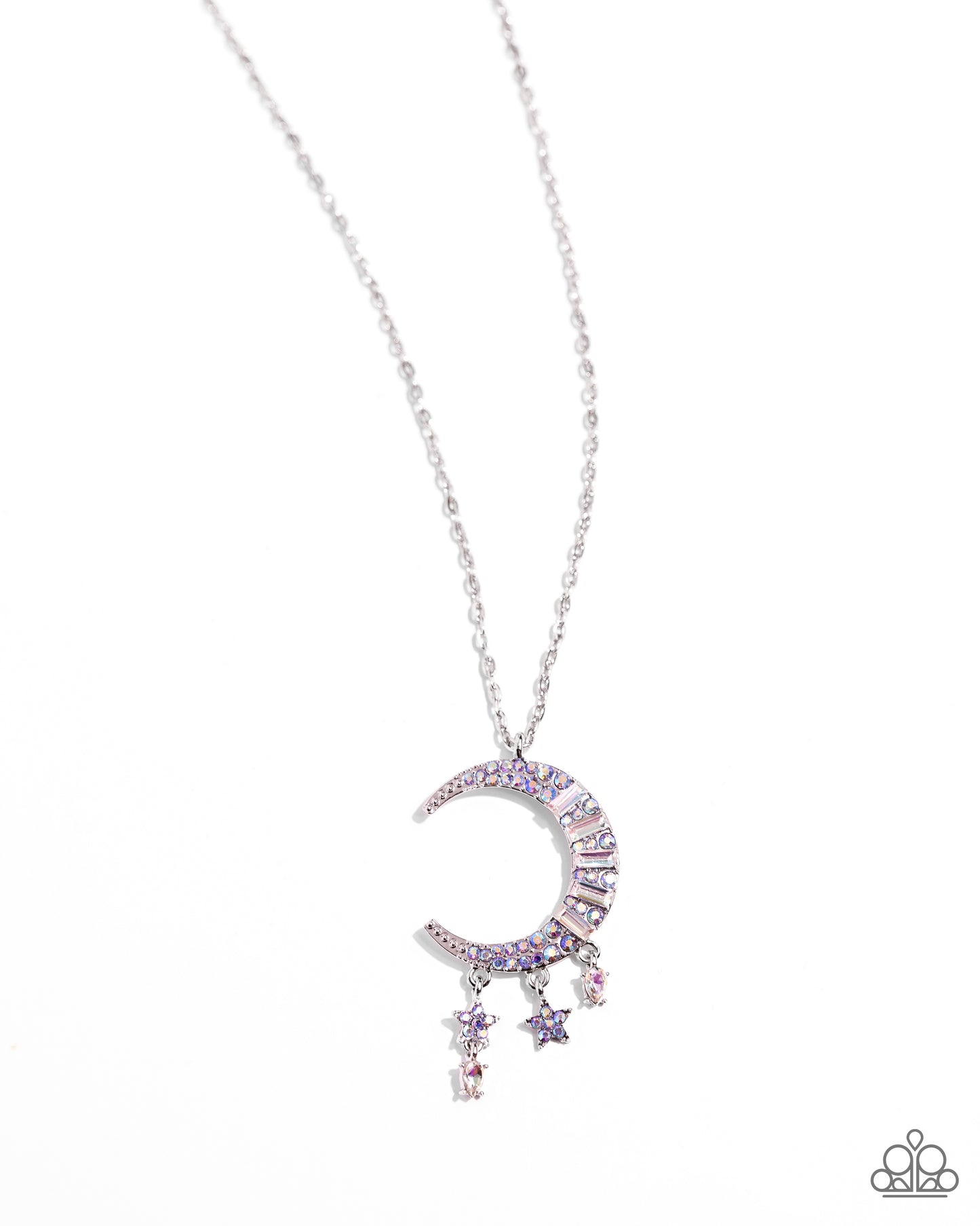 Lunar Landmark Paparazzi Accessories Necklace with Earrings - Purple