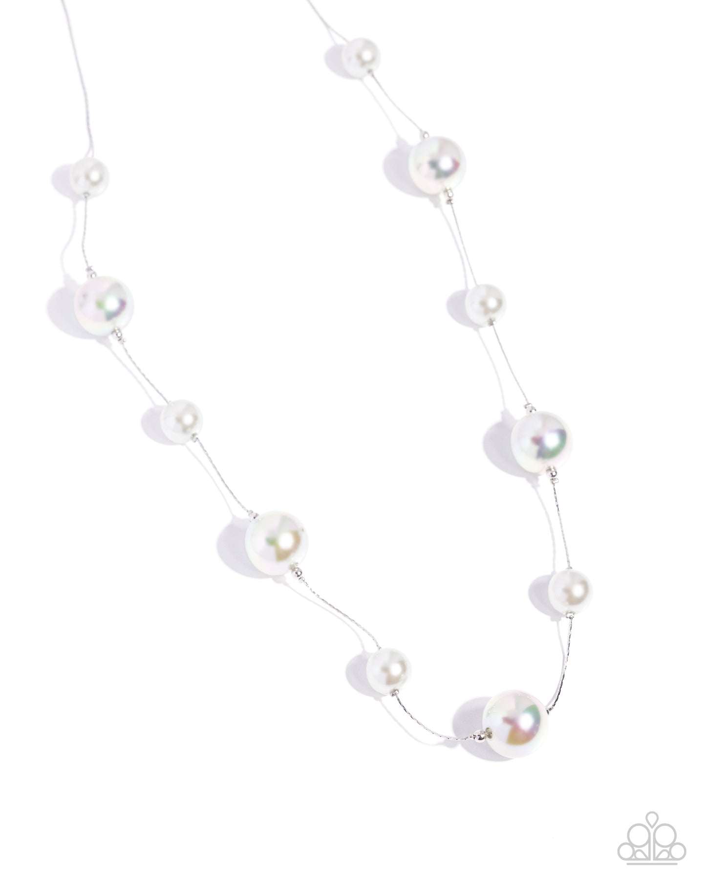 Park Avenue Pearls Paparazzi Accessories Necklace with Earrings - Silver