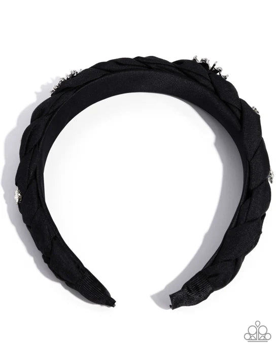 Adorable Accent Paparazzi Accessories Headband - Black