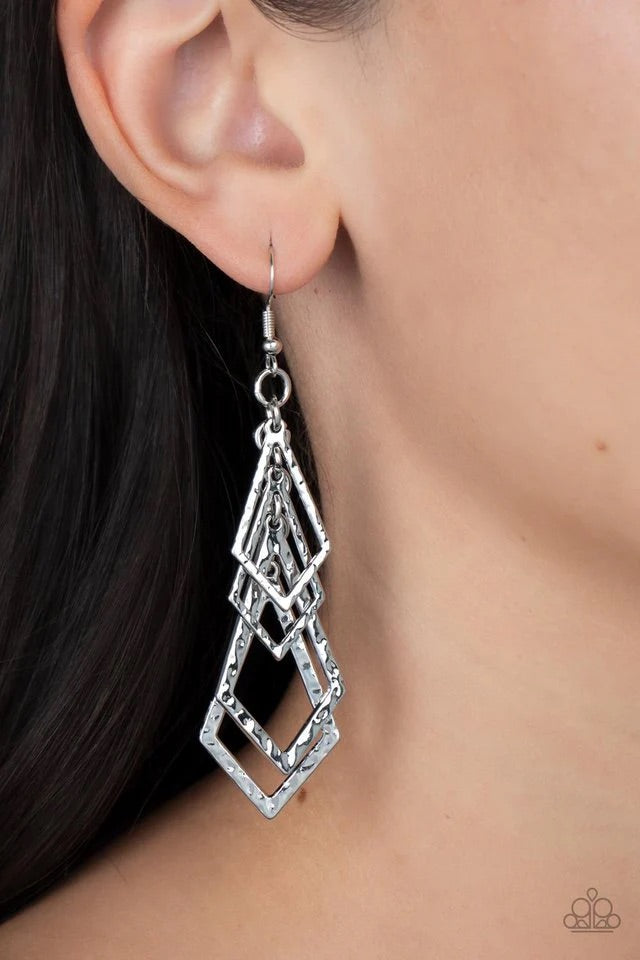 Totally TERRA-ific Paparazzi Accessories Earrings Silver