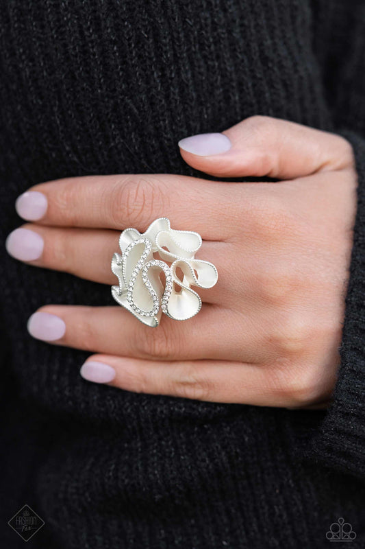 Crimped Confidence Paparazzi Accessories Ring
