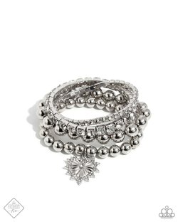 Excessive Elegance Paparazzi Accessories Bracelet Silver