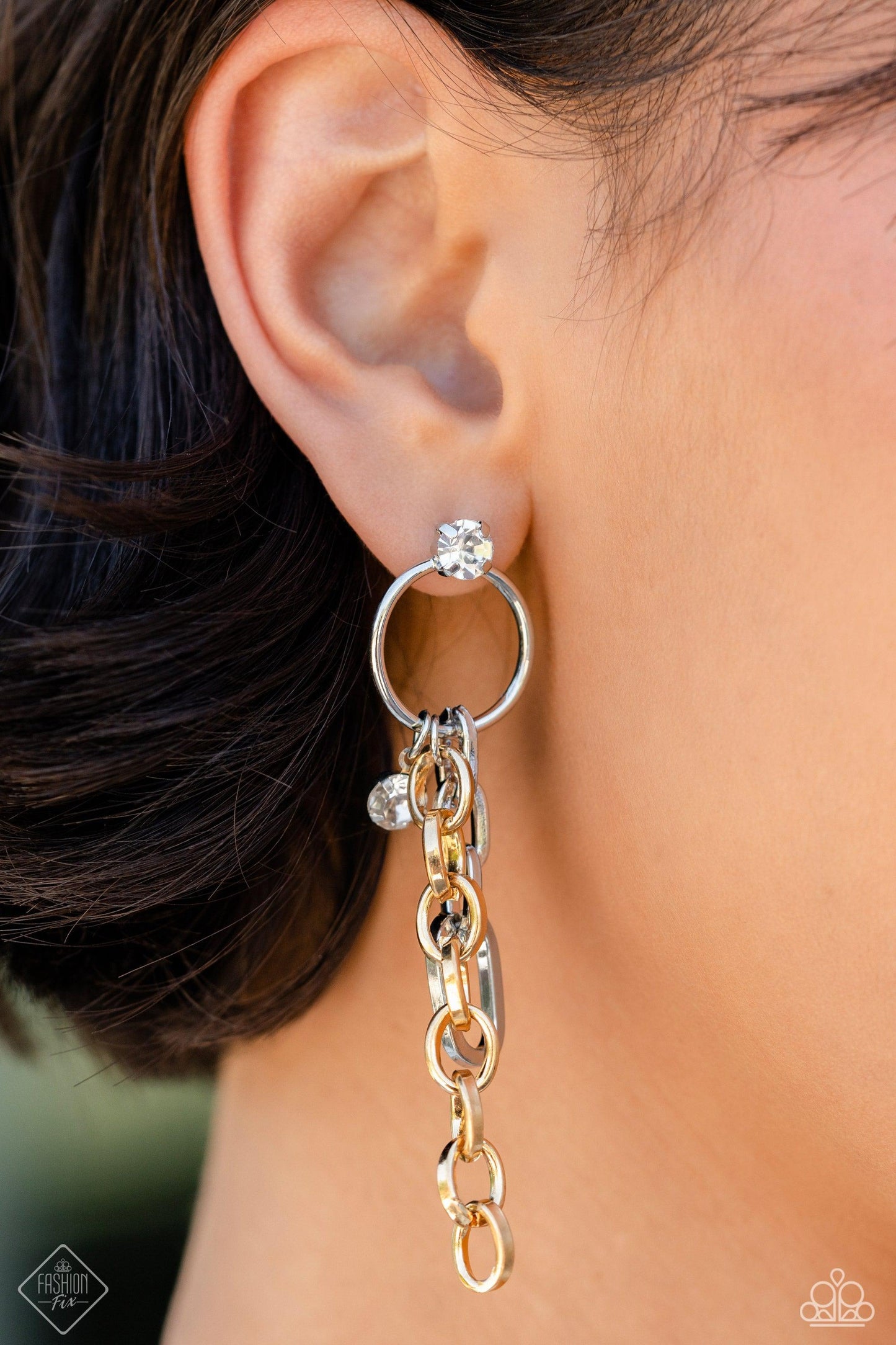Two Toned Trendsetter Paparazzi Accessories Earrings