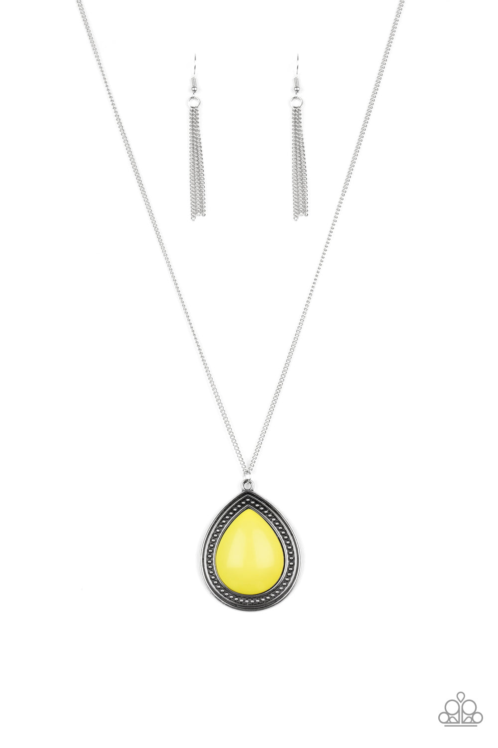 Chroma Courage Paparazzi Accessories Necklace with Earrings