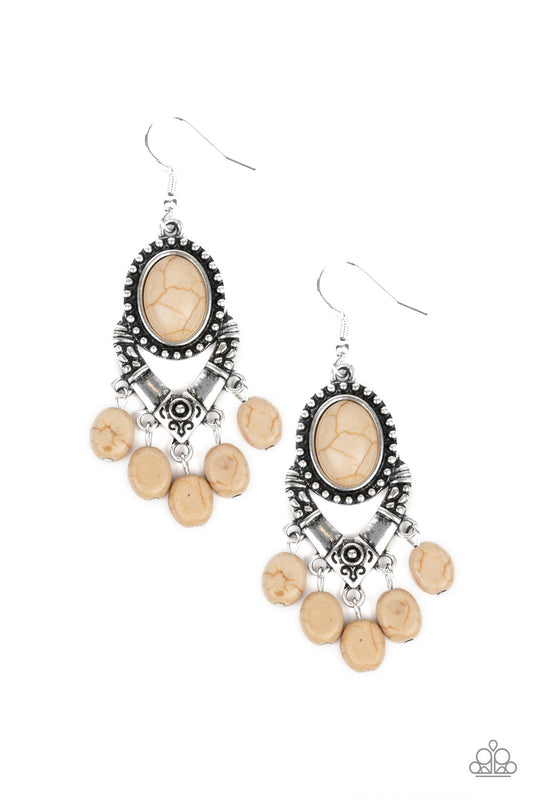 Southern Sandstone Paparazzi Accessories Earrings