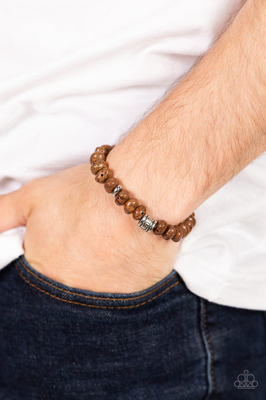 Natural State of Mind Paparazzi Accessories Bracelet - Brown