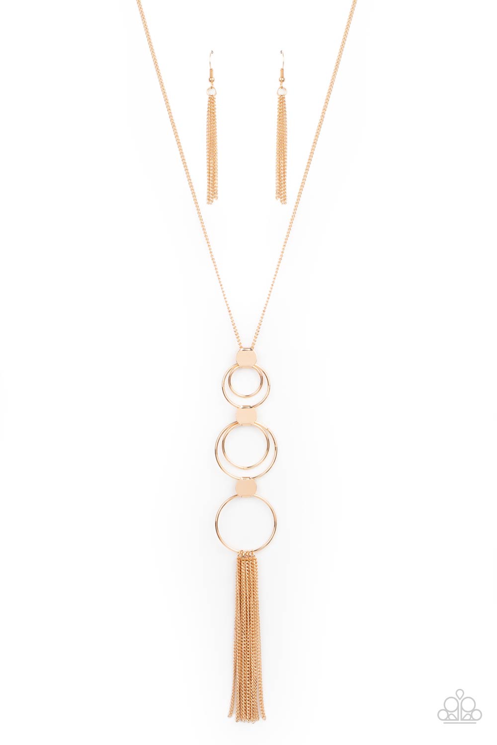 Join The Circle Paparazzi Accessories Necklace with Earrings