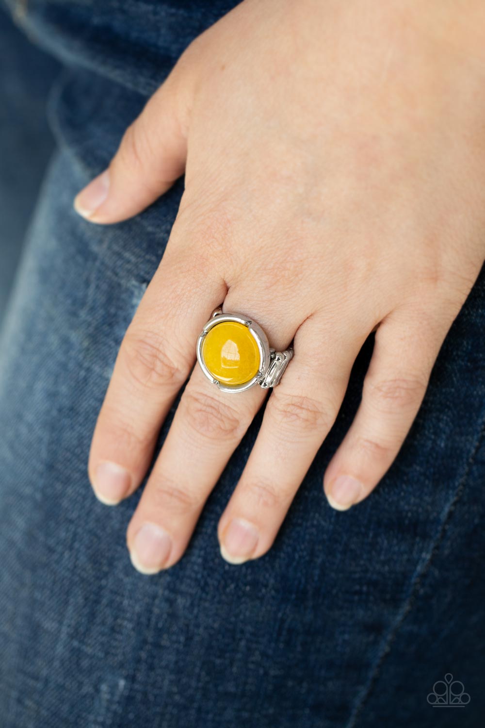 Dreamy Dunes Paparazzi Accessories Ring Yellow