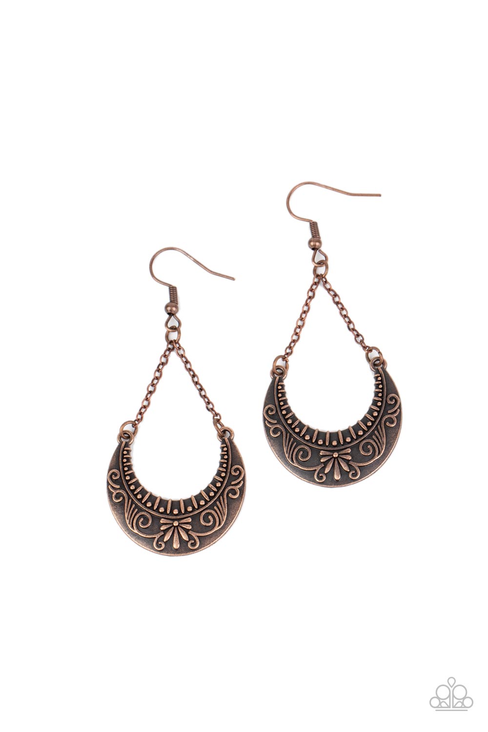 All in the PASTURE Paparazzi Accessories Earrings Copper