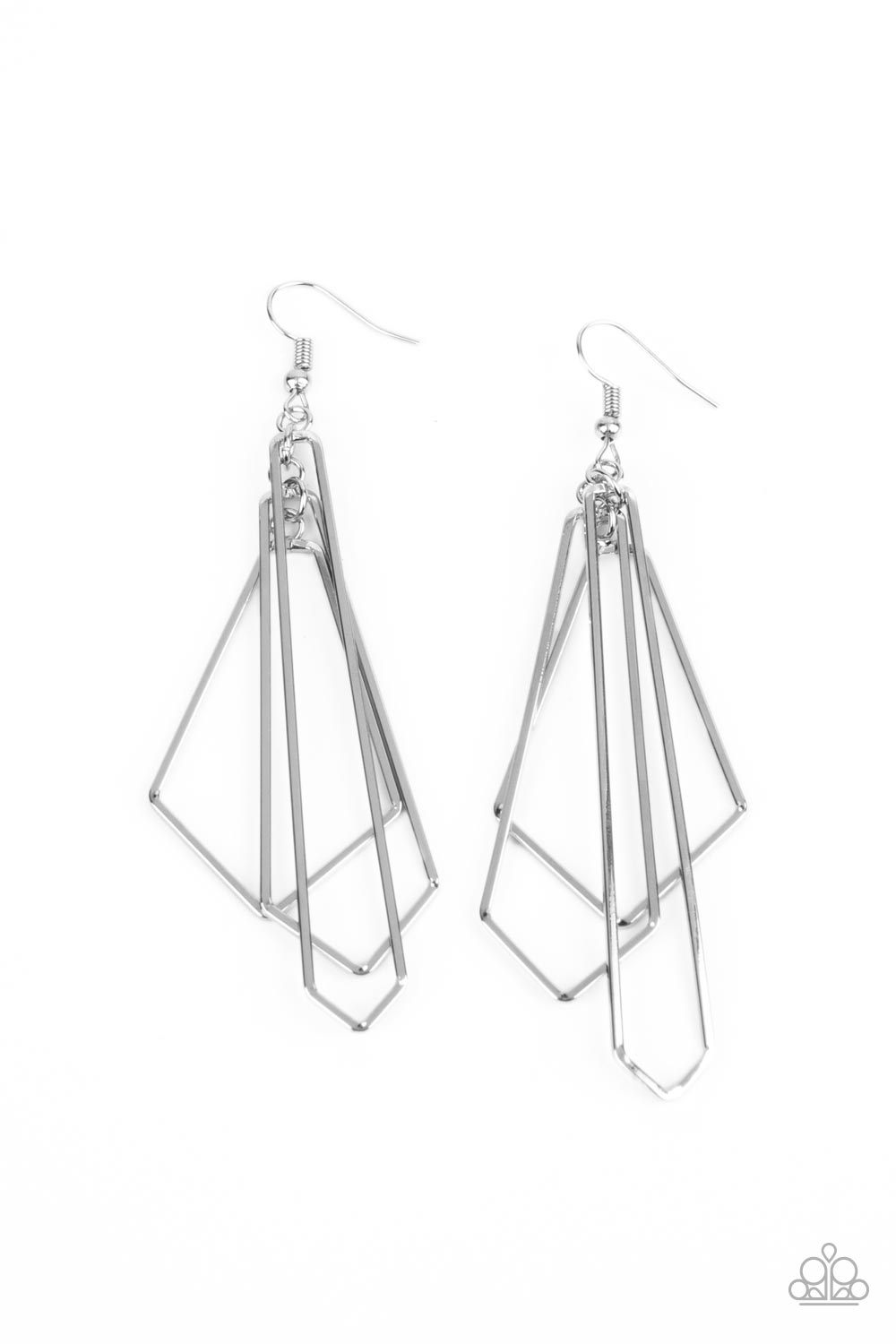 Shape Shifting Shimmer -Paparazzi Accessories Earrings Silver