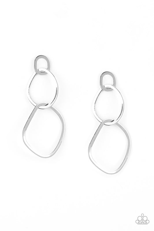 Twisted Trio Paparazzi Accessories Earrings