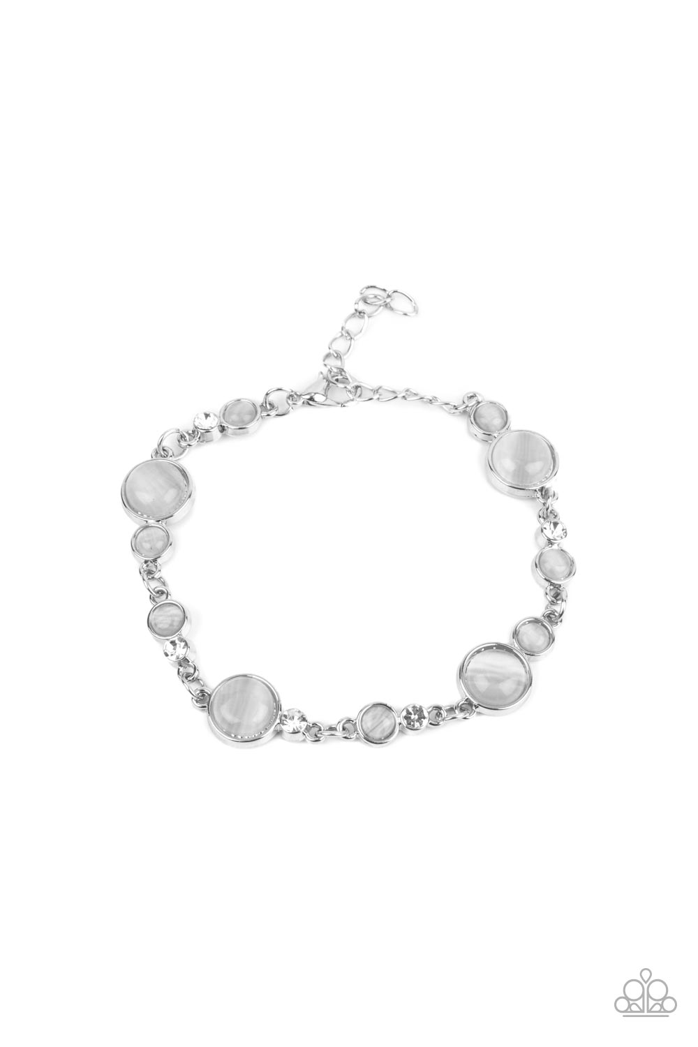 Storybook Beam Paparazzi Accessories Bracelet White